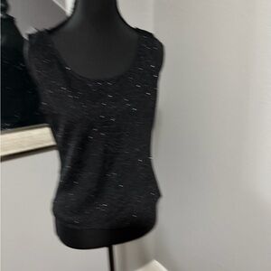 VTG Xscape by Joanna Chen Black Sparkly Tank Size Medium.